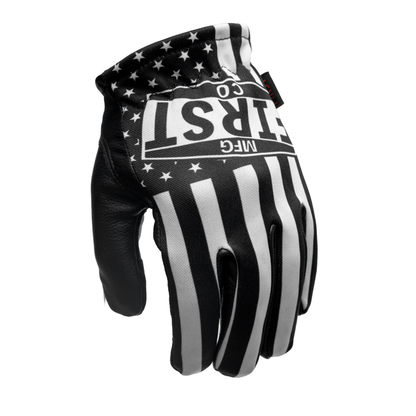Clutch Gloves - Black and White USA Flag