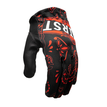 Clutch Gloves - Red Paisley