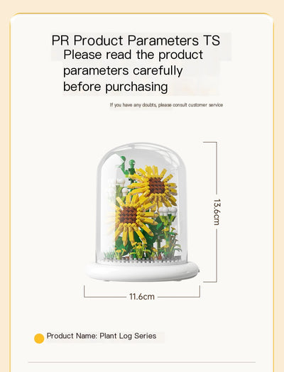 Eternal Flower Bouquet Sunflower Building Block Set