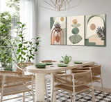 Boho canvas set framed edge detail