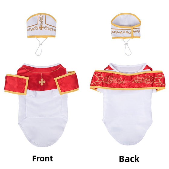 Dog Godfather Costume Suit with Hat