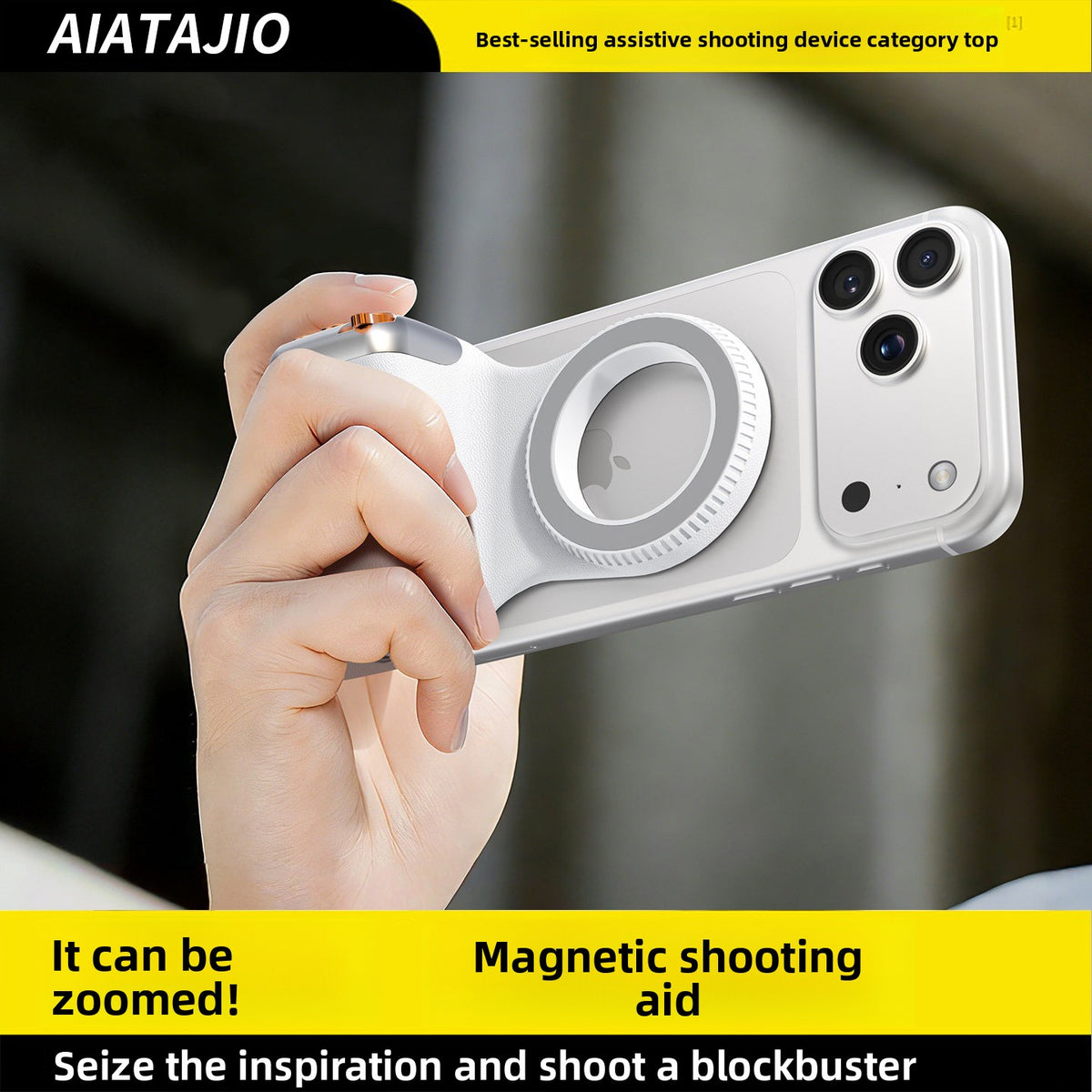 Magnetic Phone Camera Stabilizer with Bluetooth Remote