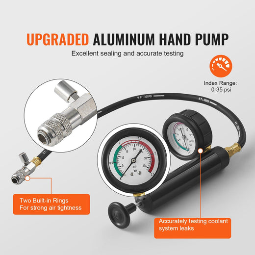28-Piece Radiator Pressure Tester Kit detail close-up