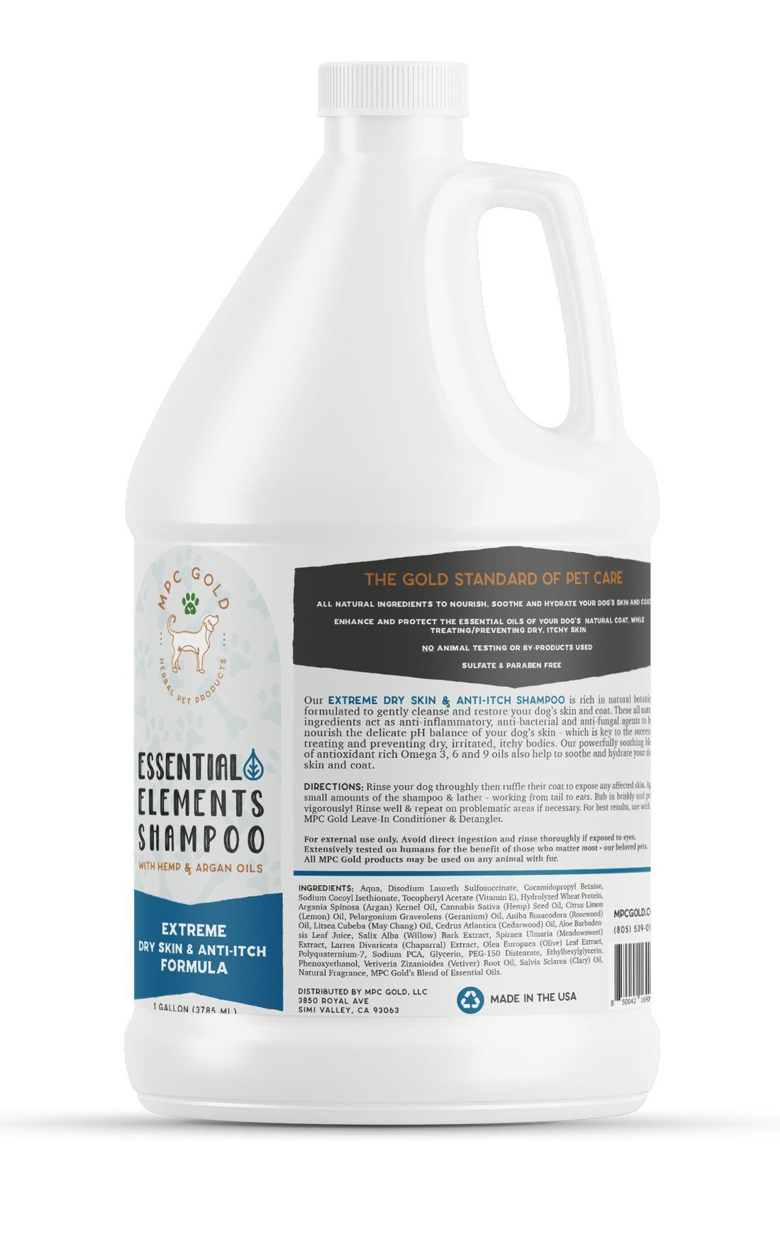 MPC Gold Dry Skin & Anti-Itch Dog Shampoo Gallon