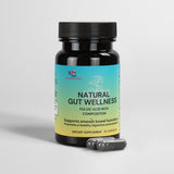 Gut health capsules supplement facts panel