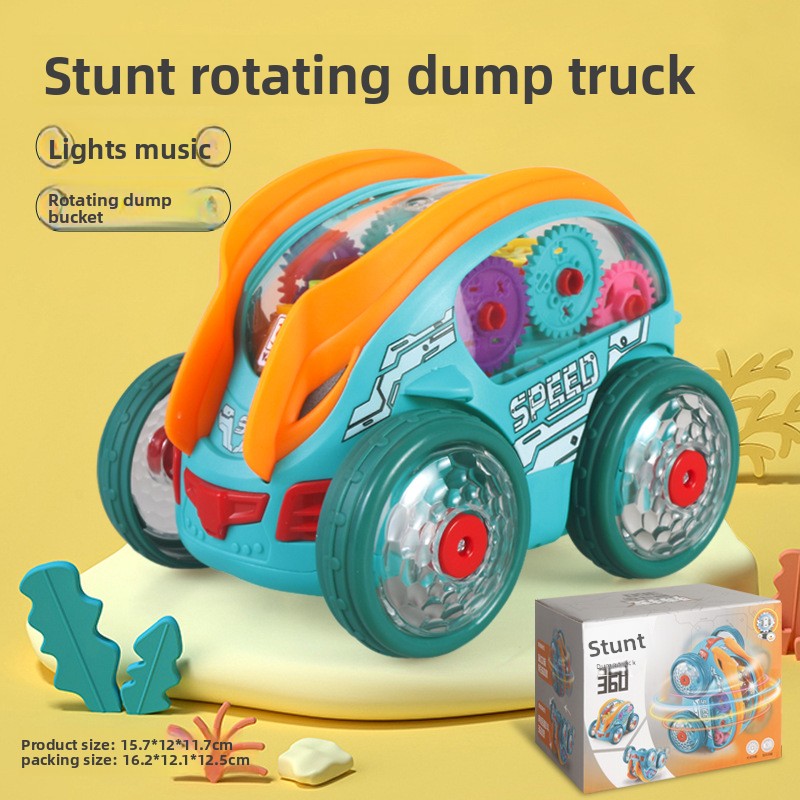 Electric Stunt Rotating Car with Lights and Music