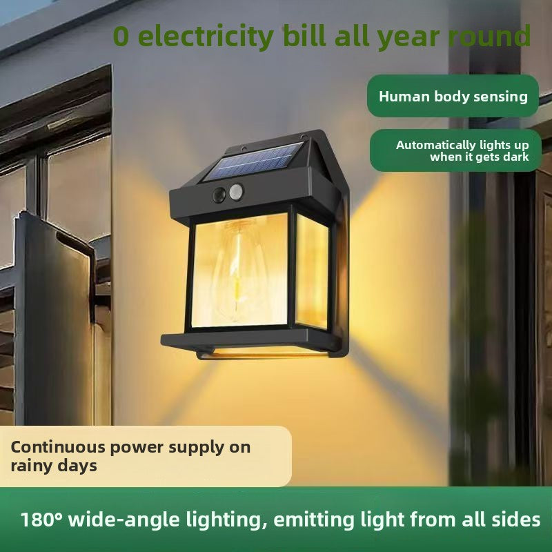 Solar Powered Outdoor Wall Lamp