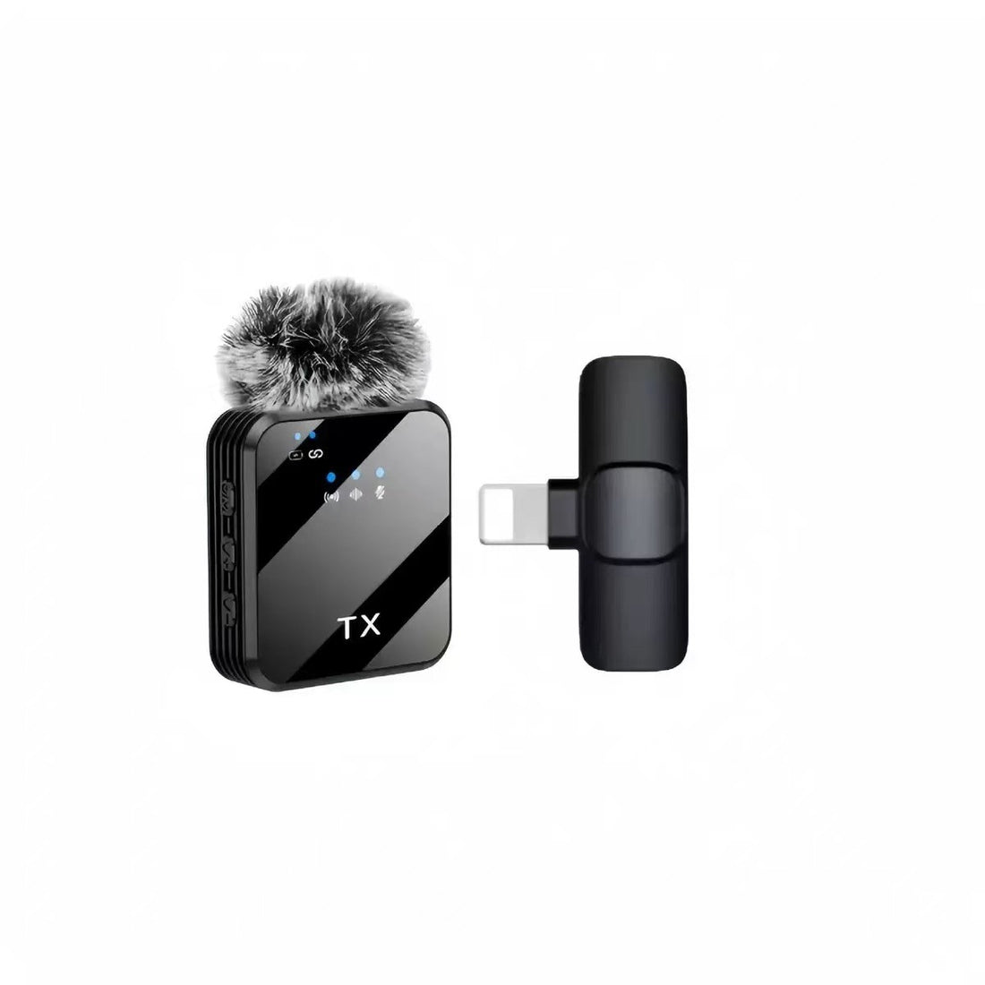 wireless lavalier microphone for mobile live streaming, compact wireless microphone for recording and audio capture product