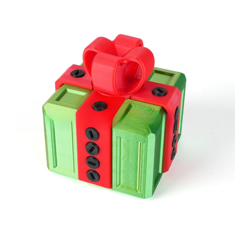3D Printed Annoying Gift Box in Many Color Styles, silk green red