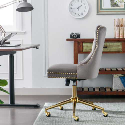 Tufted Velvet Home Office Chair