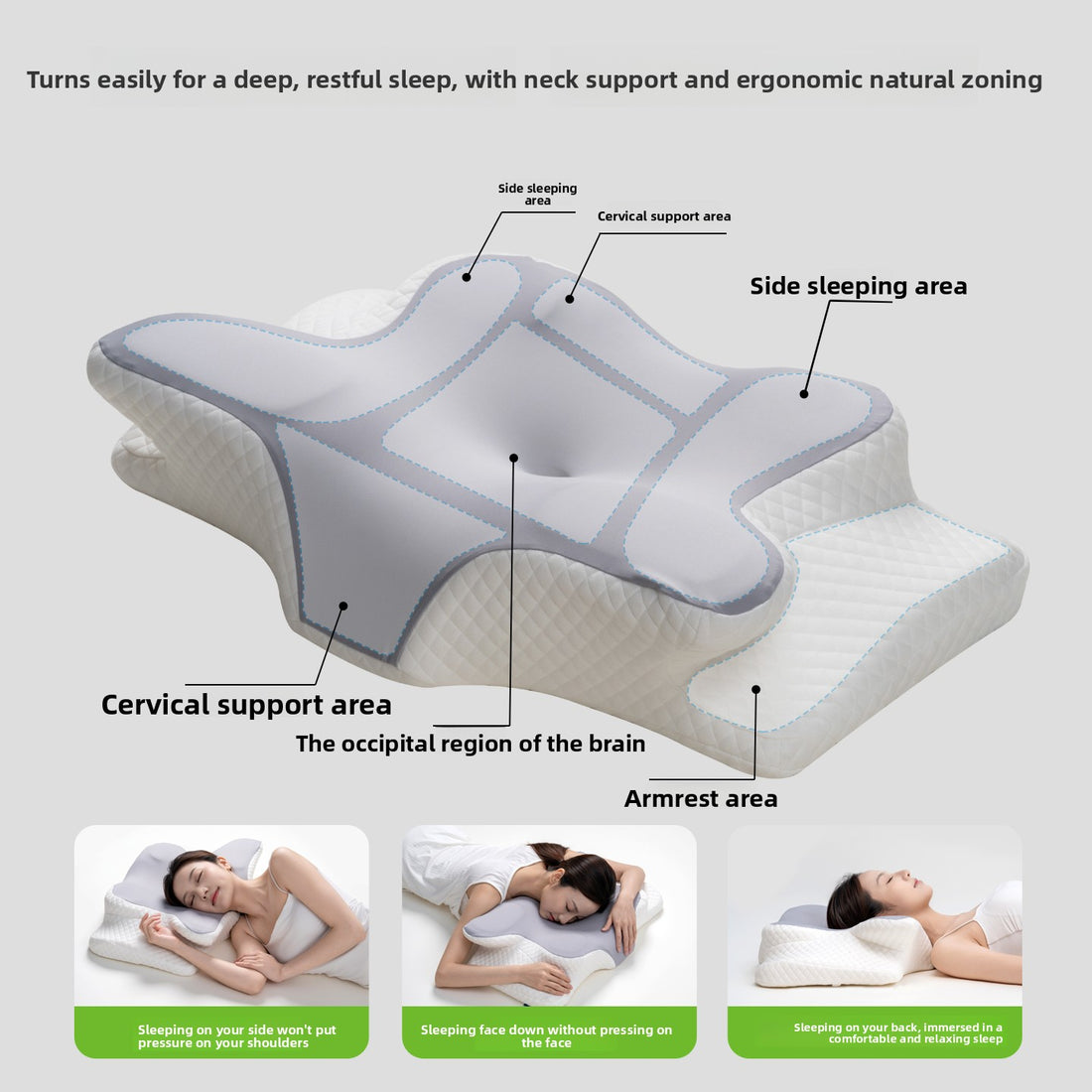 Ergonomic Cervical Memory Foam Pillow