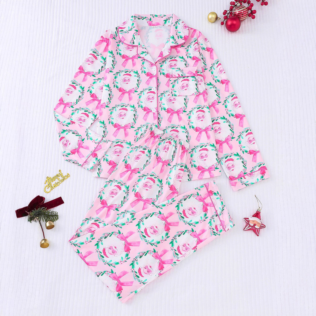 Women's Christmas Long Sleeve Pajama Set