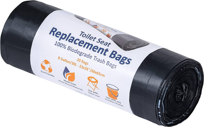 Alpcour Compostable Waste Bags for Portable Toilet