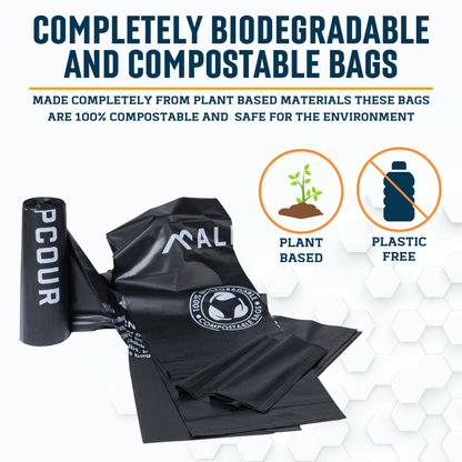 Alpcour Compostable Waste Bags for Portable Toilet