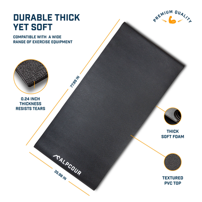 Alpcour Bike Trainer Anti-Slip Floor Mat