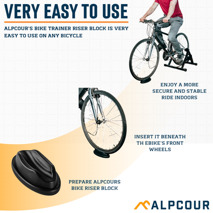 Alpcour Bike Trainer Front Wheel Riser Block