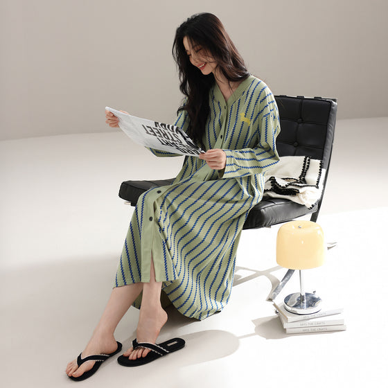 Striped long dress