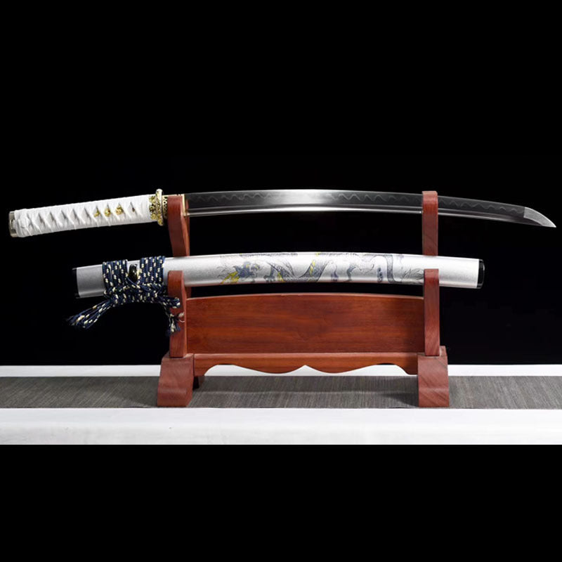 Japanese Samurai Short Knife T10 Burnt Blade Collectible