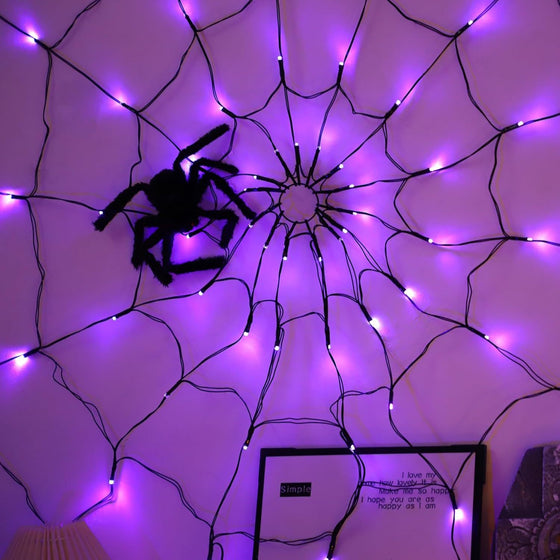 Halloween Spider Web Light with Remote Control Decor product image 3