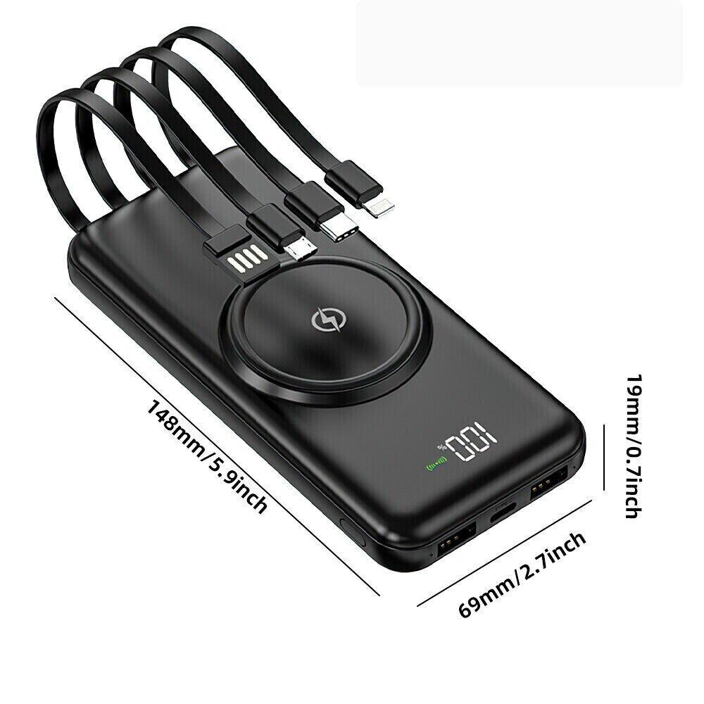 20000mAh Power Bank 5 USB Fast Charging Pack