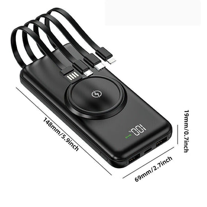 20000mAh Power Bank 5 USB Fast Charging Pack