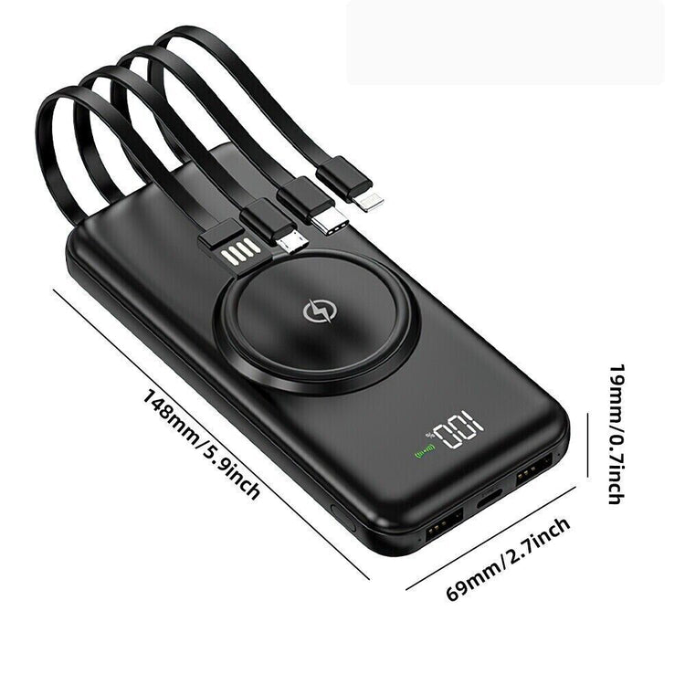 20000mAh Power Bank 5 USB Fast Charging Pack