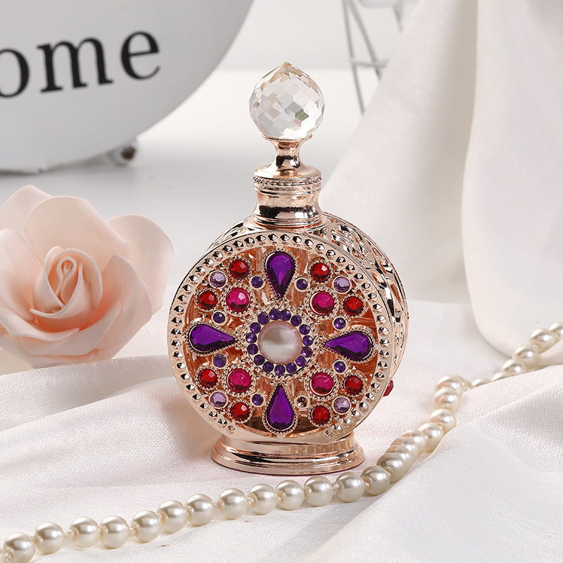 12ml metal empty essential oil perfume bottle glass split bottle