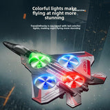 Foam Remote Control Drone Toy with LED Lights and Stunt Features