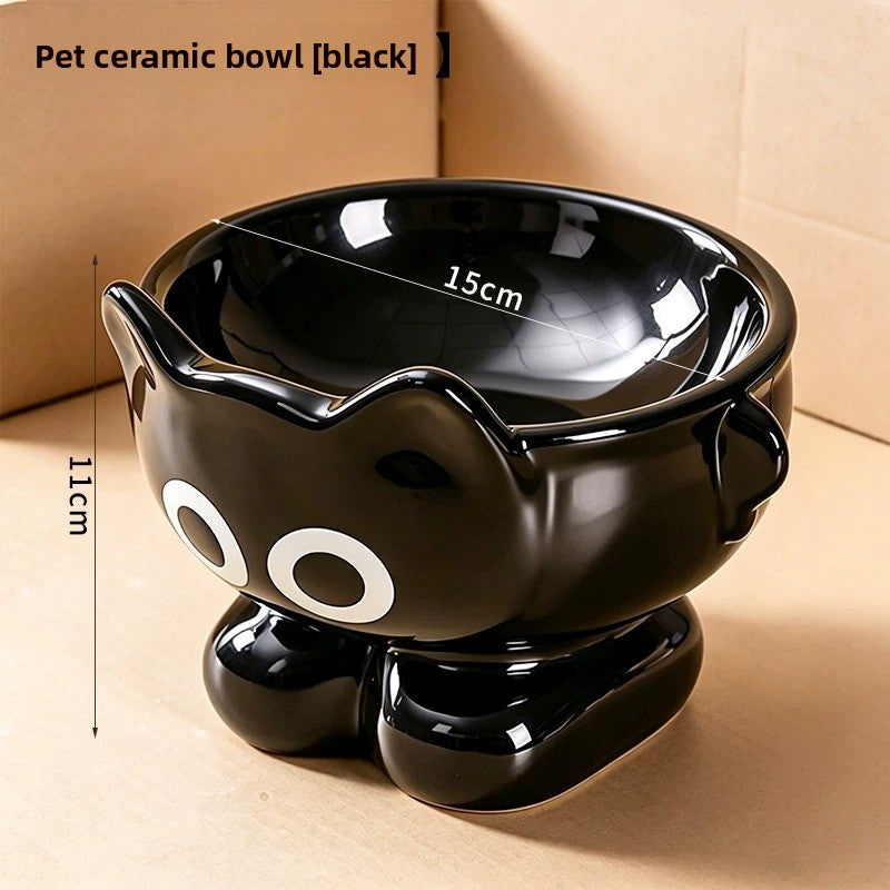 Ceramic Cat Dog Food Bowl with Anti-Slip Design