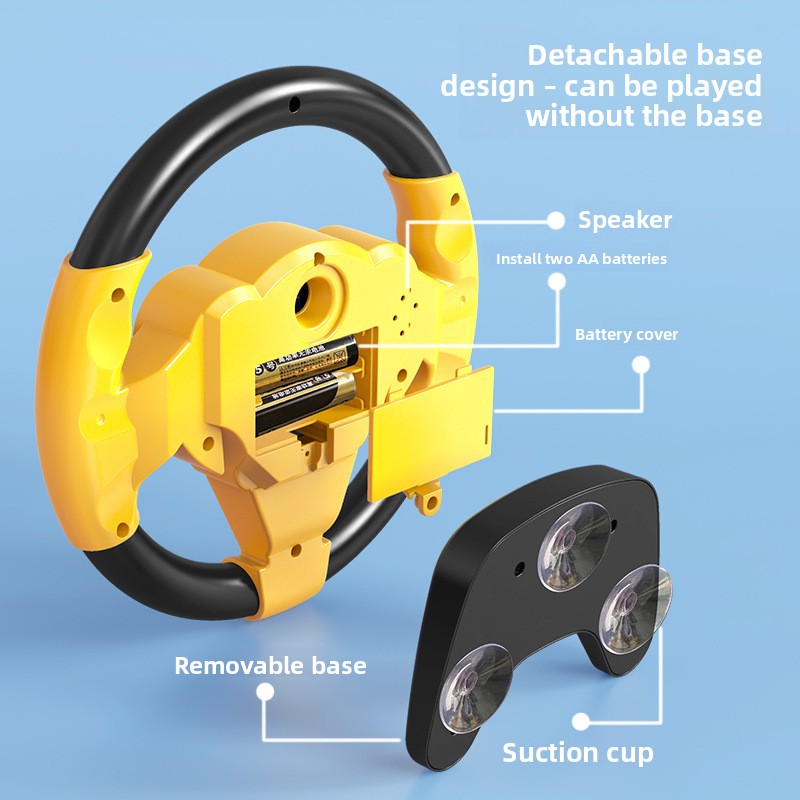 Simulation of co-pilot car steering wheel