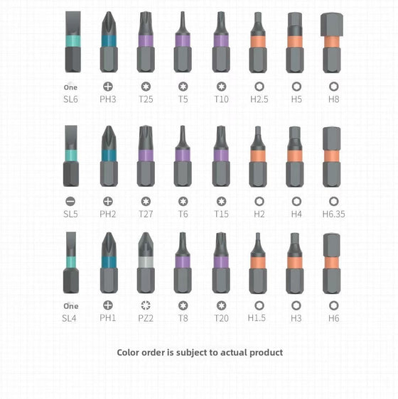 24-in-1 magnetic ratchet screwdriver set, photo 4