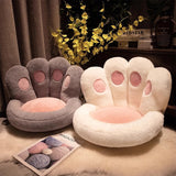 Plush Tatami Seat Cushion with Backrest