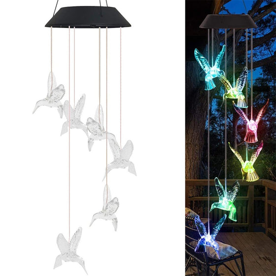 Solar Powered Wind Chime LED Garden Light Outdoor & Pond Lighting product image 5