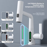 Adjustable Height Pull Out Basin Faucet