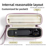 Hard-shell storage case for handheld gimbal action camera