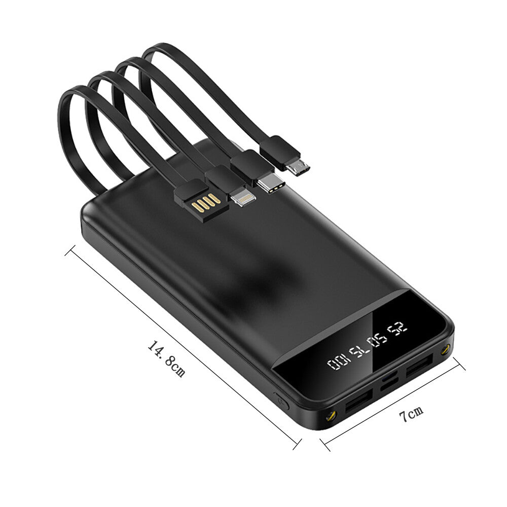 9000000mAh Power Bank 4 USB Fast Charging Pack