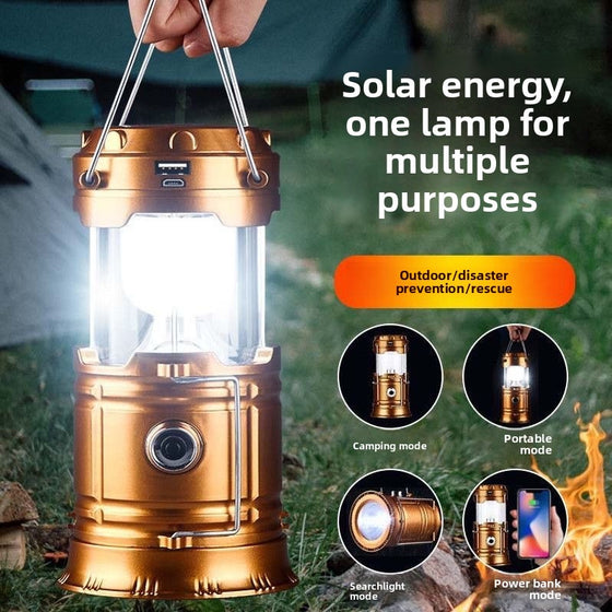 Solar Powered Multifunctional Camping Lantern with Emergency Lighting camp-outdoor-lighting-tools product image 1