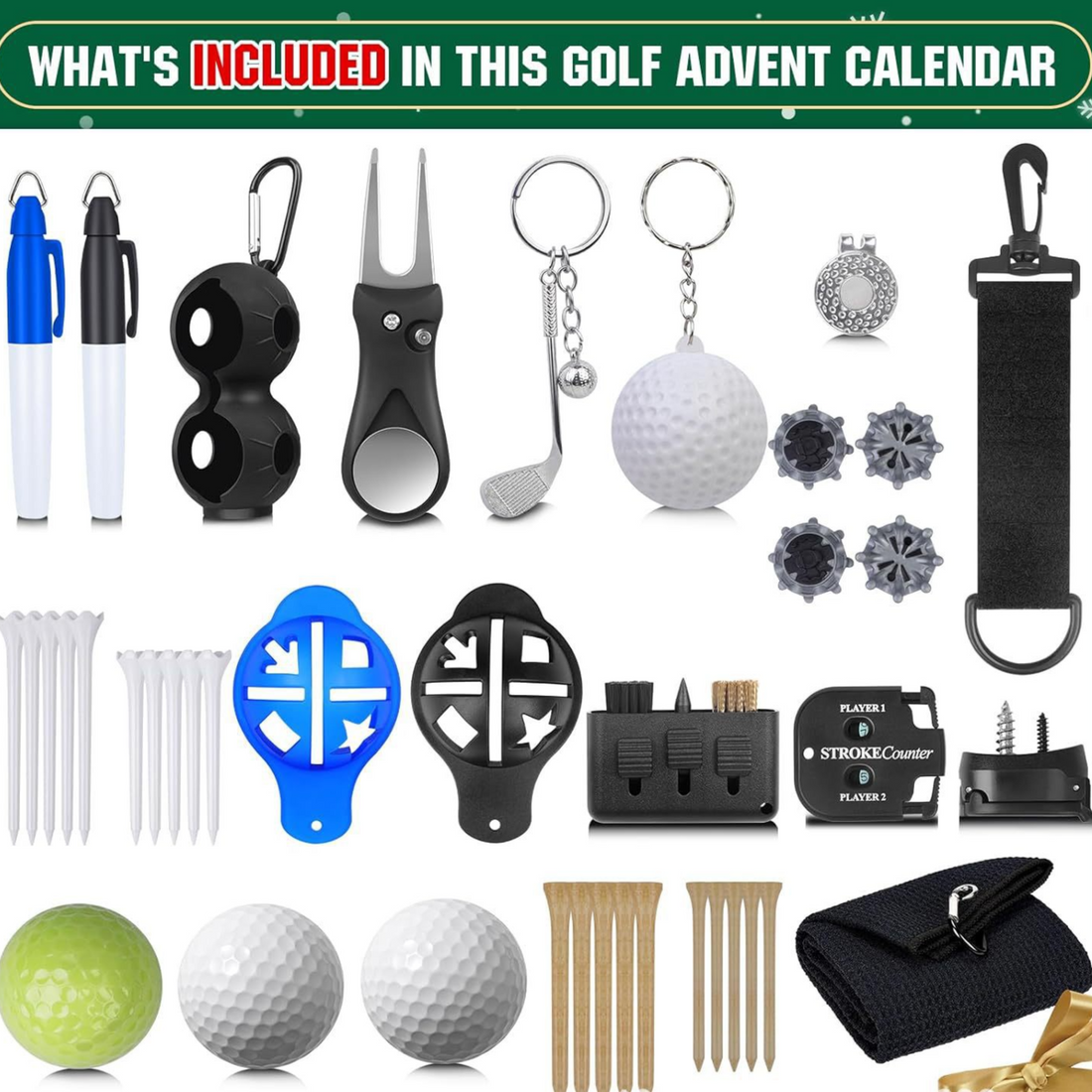 Golf Advent Calendar Blind Box Set