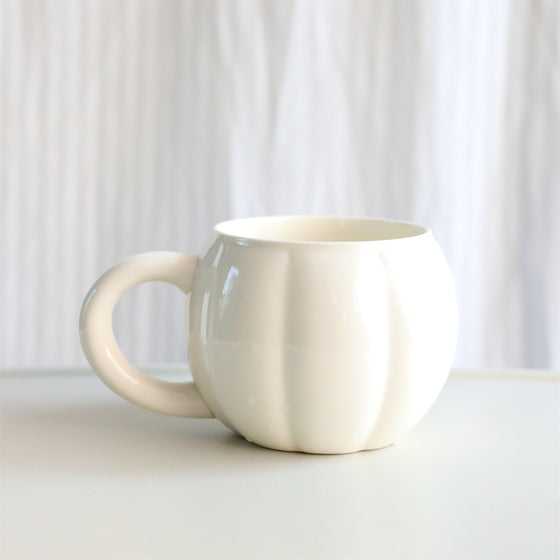 Ceramic Halloween Pumpkin Shaped Breakfast Mug