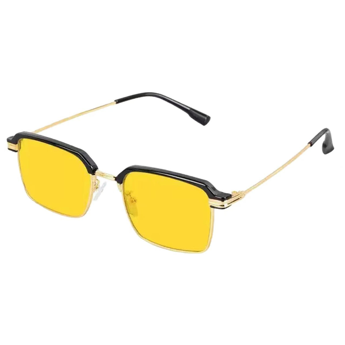 Retro Square Frame Night Vision Driving Glasses