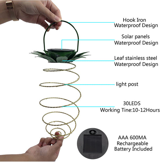Solar Pineapple LED Garden Light Outdoor & Pond Lighting product image 4