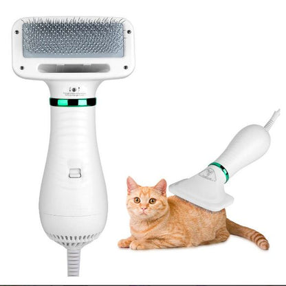 Pet dryer brush blowing comb attachment detail