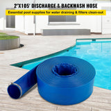 2" x 105' Lay Flat Discharge Hose close-up detail