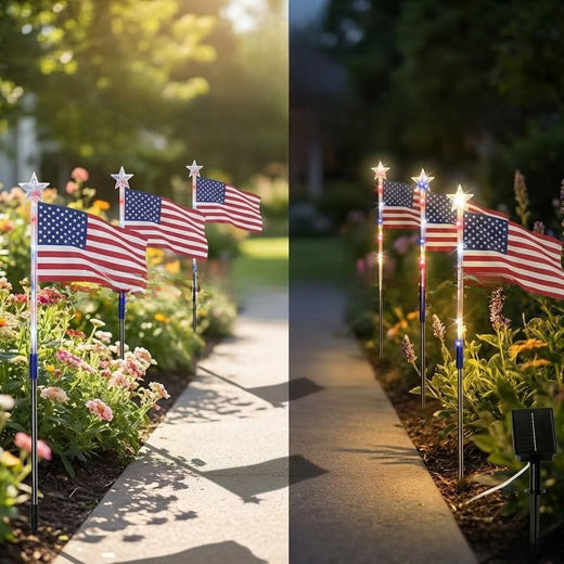 Solar Powered LED Star Garden Lights