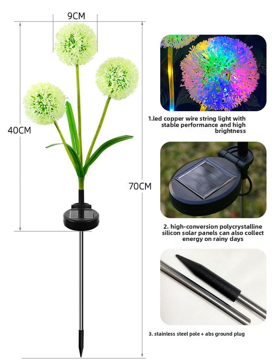 Outdoor Solar Dandelion Ball Light Garden & Outdoor product image 5