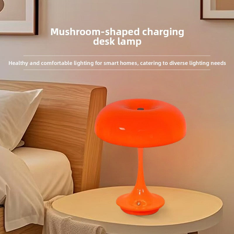Minimalist Mushroom Table Lamp USB Touch Night Light