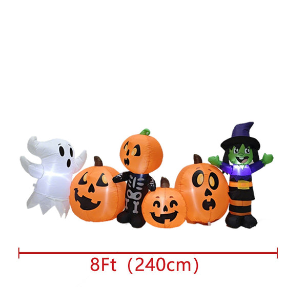 Halloween Inflatable Ghost Pumpkin Skeleton Witch Yard Decoration