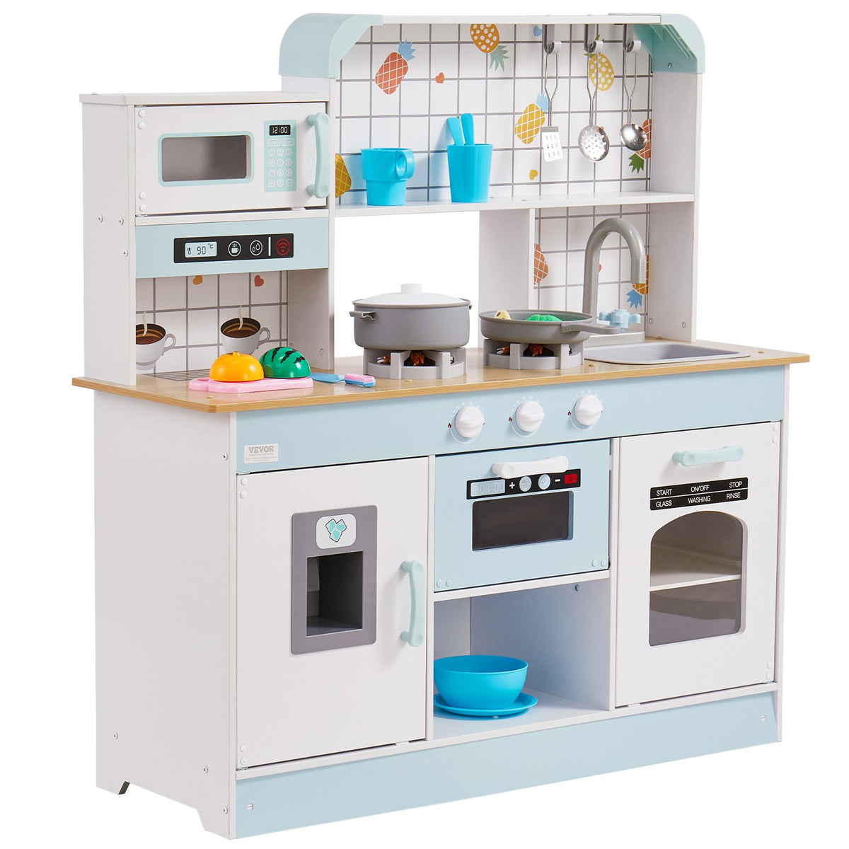 Kids kitchen playset play food pieces