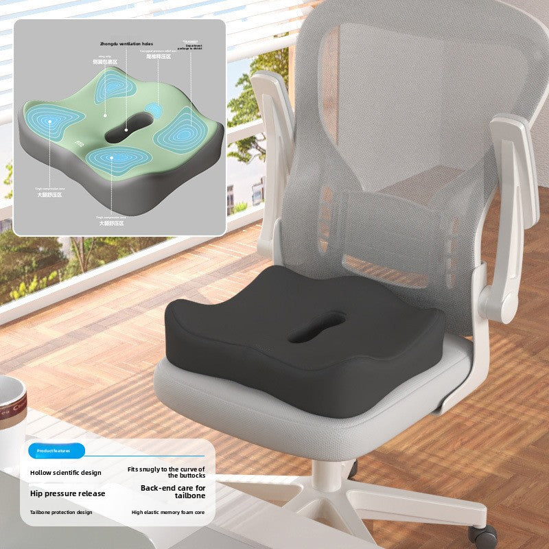 Coccyx Support Memory Foam Seat Cushion with Lumbar Pillow