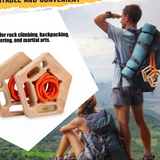 Wooden climbing frame